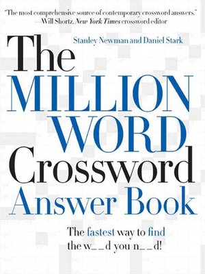 cover image of The Million Word Crossword Answer Book